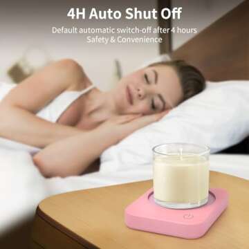 ANBANGLIN Coffee Mug Warmer, Smart Coffee Warmer for Desk, 3 Temperature Control & Auto Shut Off, Cu...