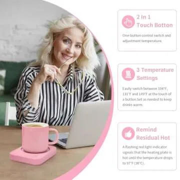 ANBANGLIN Coffee Mug Warmer with 3 Temperature Settings