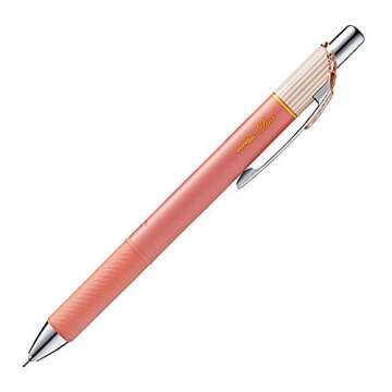 Pentel Gel Ink Ballpoint Pen ENERGEL Clena 0.5mm Red Ink - Perfect Precision for Students and Profes...