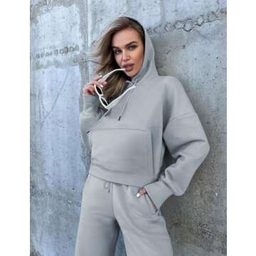 Fiona Jolin Women's 2-Piece Fleece Hoodie & Joggers Set