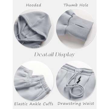 Fiona Jolin Women's 2-Piece Fleece Hoodie & Joggers Set