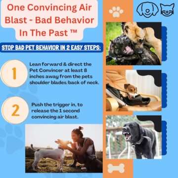 Pet Convincer 2: Pet Dog Corrector for Unwanted Behavior - Stop Jumping, Barking, Aggression Dogs - ...