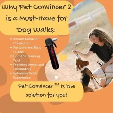 Pet Convincer 2: Pet Dog Corrector for Unwanted Behavior - Stop Jumping, Barking, Aggression Dogs - Inspire Better Pet Behavior- More Long Lasting than a pet corrector air can for dogs