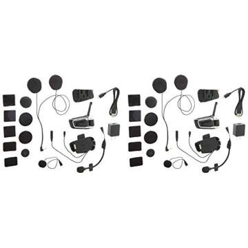 Cardo Scala Rider PACKTALK BOLD: Natural Voice Motorcycle Communication, Dual Pack