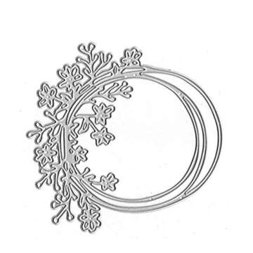 Circle Flowers Lace Metal Cutting Die Cuts, Lace Stencils DIY Crafts Cards Dies Cuts for DIY Embossi...