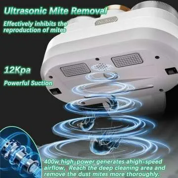 Allergen-Removing Mattress Vacuum with UVC & HEPA