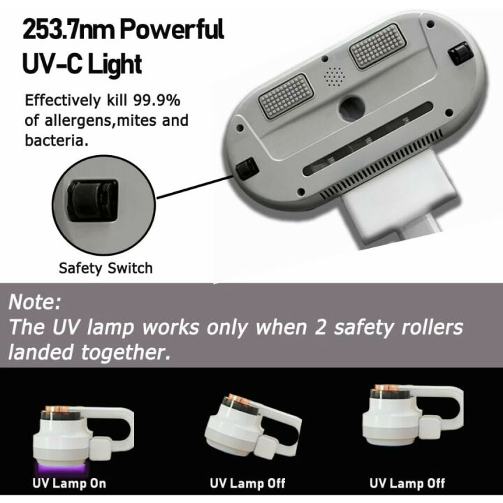 Allergen-Removing Mattress Vacuum with UVC & HEPA