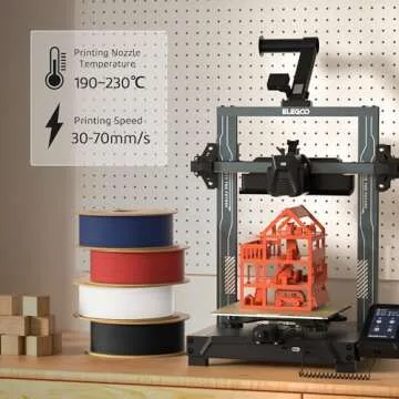 ELEGOO Matte PLA Filament Sakura Pink & Ice Blue 2KG, 1.75mm 3D Printer Filament Dimensional Accuracy +/- 0.02mm, 2pcs 1kg Carboard Spool (2.2lbs) for Most FDM 3D Printers