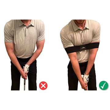 Golf Swing Training Aid - Swing Correcting Arm Band