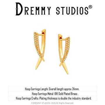DREMMY STUDIOS Stylish Huggie Hoop Earrings for All Occasions