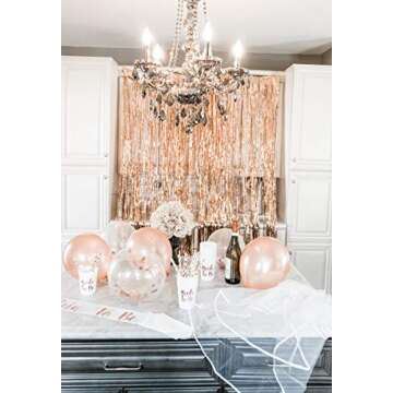 Rose Gold Bachelorette Party Supplies Kit for Celebrations
