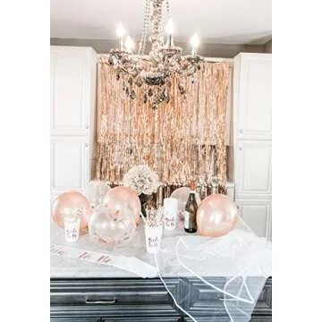 Rose Gold Bachelorette Party Supplies Kit for Celebrations