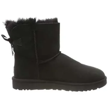 UGG Women's Mini Bailey Bow Ii Boot, Black, 07