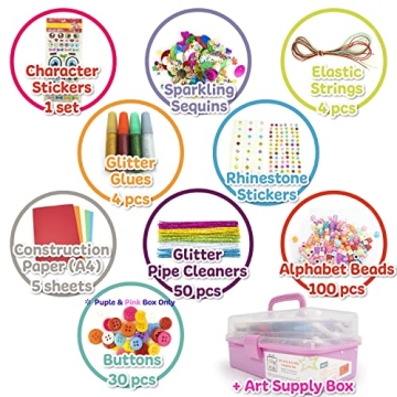 Olly Kids Ultimate Arts and Crafts Supplies for Ages 4-12