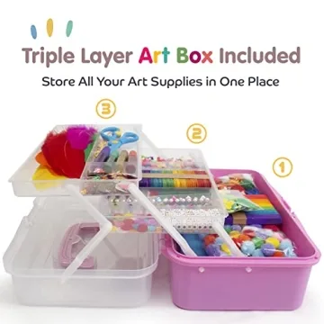 Olly Kids Ultimate Arts and Crafts Supplies for Ages 4-12