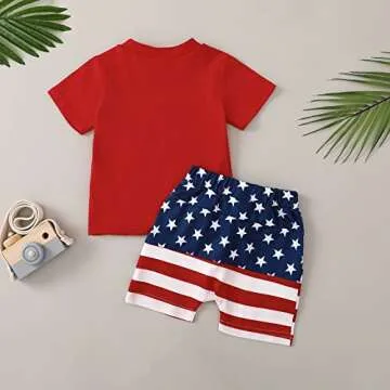 Sejardin Toddler Baby Boy Summer Clothes Cute Letter Print Short Sleeve T Shirt Tops and Stretch Shorts Playwear Outfits