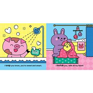 I Love You Soap Much: Wash & Wow Color-Changing Bath Book for Kids (Punderland)