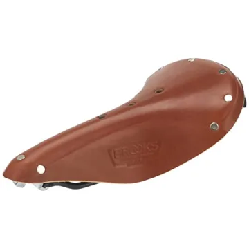 Brooks Saddles B17 Narrow Bike Saddle, Honey/Black Steel