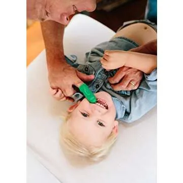 The Brushies Chomps & Willa Baby & Toddler Toothbrush 2-Pack & Storybook Set/Dental Item and Book/Youth Tooth & Gum Care/Ages 4 Weeks to 4 Years