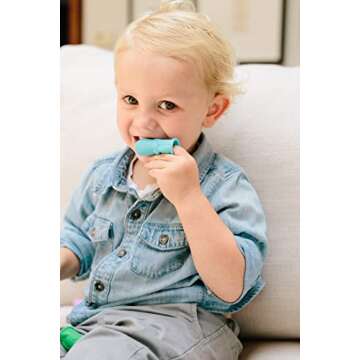 The Brushies Chomps & Willa Baby & Toddler Toothbrush 2-Pack & Storybook Set/Dental Item and Book/Youth Tooth & Gum Care/Ages 4 Weeks to 4 Years