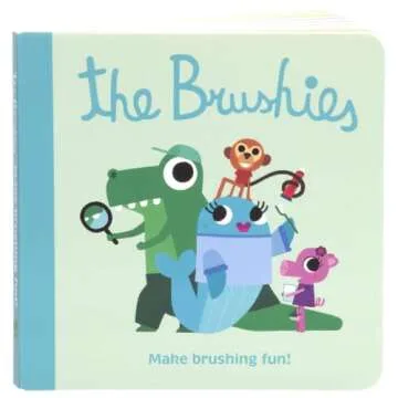 The Brushies Chomps & Willa Baby & Toddler Toothbrush 2-Pack & Storybook Set/Dental Item and Book/Youth Tooth & Gum Care/Ages 4 Weeks to 4 Years