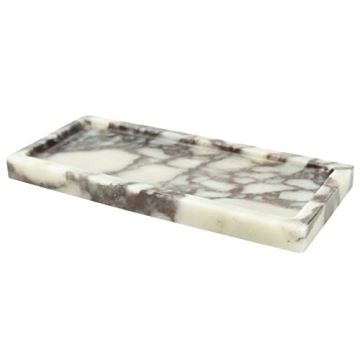 Luxury Natural Marble Hand Towel Tray for Chic Decor