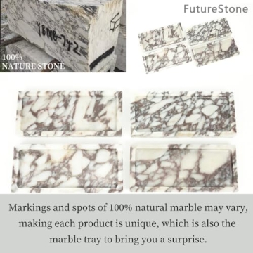 Luxury Natural Marble Hand Towel Tray for Chic Decor
