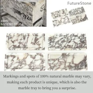 Luxury Natural Marble Hand Towel Tray for Chic Decor