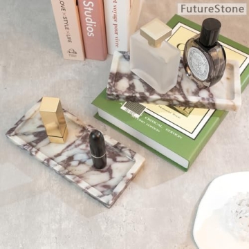 Luxury Natural Marble Hand Towel Tray for Chic Decor