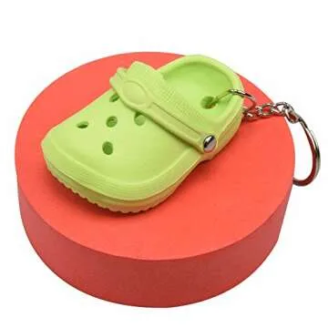 CEMMY XU Women Cute Shoes Style Keychain - Kids Girls Boys Lovely Key Buckle for Birthday Gifts Green