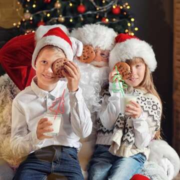 Whaline Christmas Tree Drinking Straws 50Pcs Red Green