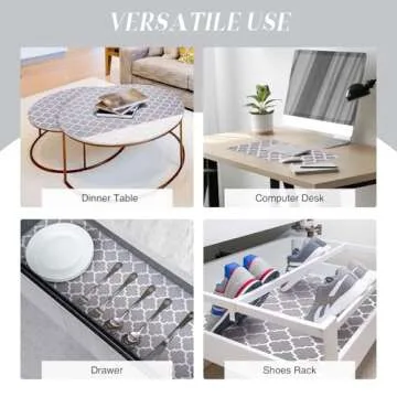 Glotoch Non Adhesive Shelf Liners, Durable & Waterproof