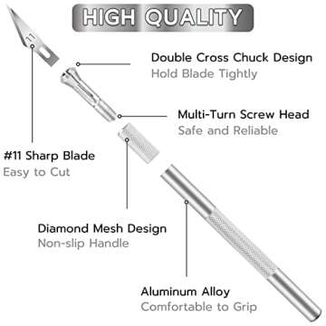 Jetmore 24 Pack Exacto Knife Set for Precision Cutting