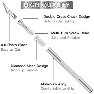 Jetmore 24 Pack Exacto Knife Set for Precision Cutting