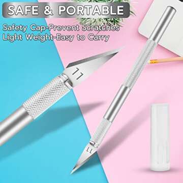 Jetmore 24 Pack Exacto Knife Set for Precision Cutting