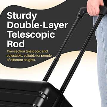 AnyZip 21" Kids Carry On Luggage with USB Port