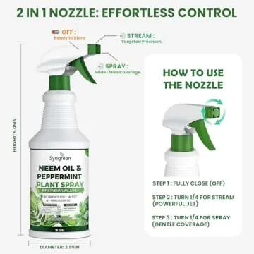 Syngreen Neem Oil Spray for Healthy Indoor Plants 16oz