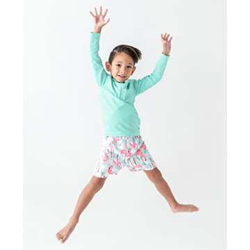 RUGGEDBUTTS® Baby/Toddler Boys Long Sleeve Rash Guard Swim Shirt w/UPF 50+