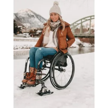 Wheel Blades Standard Wheelchair Skis for Snowy Adventures