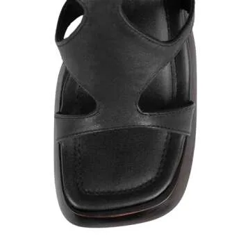 Stylish Jeffrey Campbell IDOLIZE Sandals in Black Brown