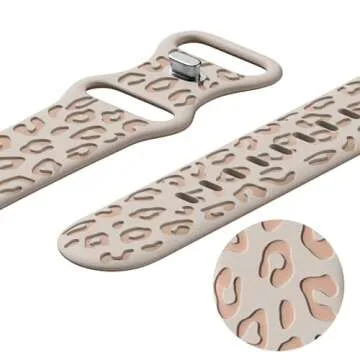Stylish Leopard Engraved Smart Watch Band for Apple Watch