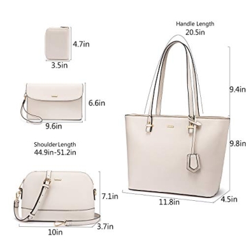 LOVEVOOK Handbags 4pcs Purse Set for Stylish Women