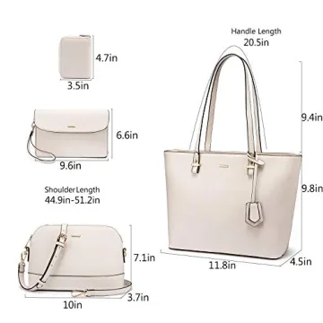 LOVEVOOK Handbags 4pcs Purse Set for Stylish Women