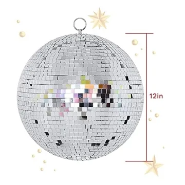 Boshen 12" Disco Mirror Ball for Parties and Events