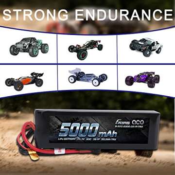 Gens ace 5000mAh 11.1V LiPo Battery for RC Cars Power