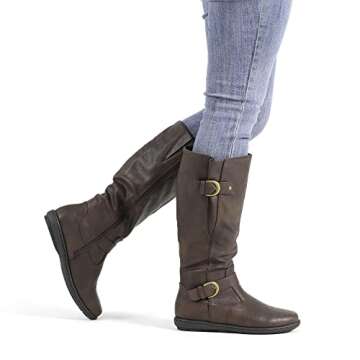 DREAM PAIRS Women's Faux Fur-Lined Winter Boots