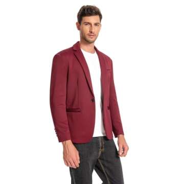 Men's Slim Fit Business Blazer for All Occasions
