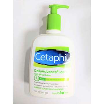 Cetaphil DailyAdvance Ultra Hydrating Lotion for Dry/Sensitive Skin 16 oz (Pack of 2)