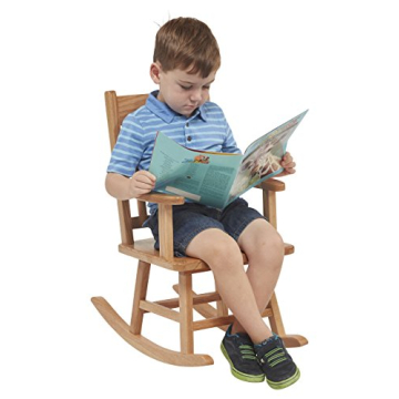 ECR4Kids Solid Oak Kids Rocking Chair, Safe & Durable