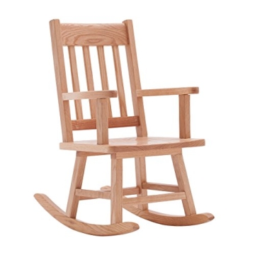 ECR4Kids Solid Oak Kids Rocking Chair, Safe & Durable